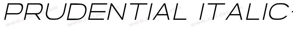 Prudential Italic字体转换